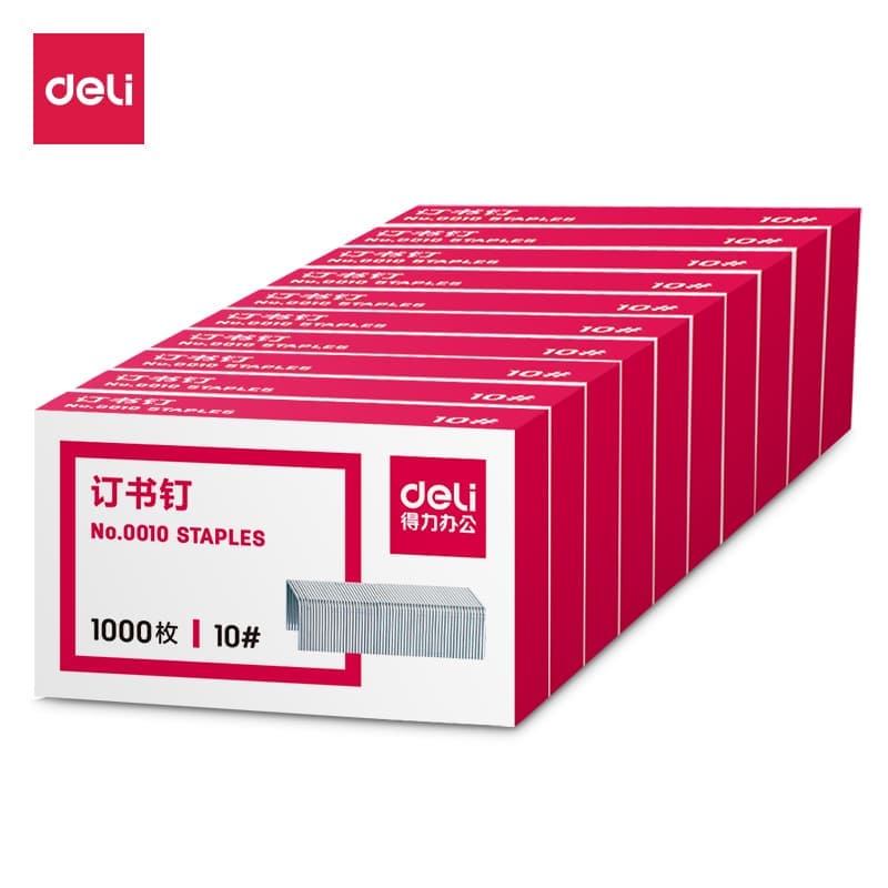 Скоби для степлера DELI 0010N, №10, 1000шт.